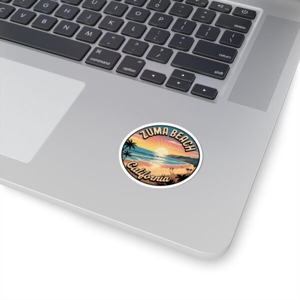 6504395804755370133_1200.jpeg Zuma Beach California Sticker - Retro Sunset Coastal Vibes | Beach Aesthetic Decal