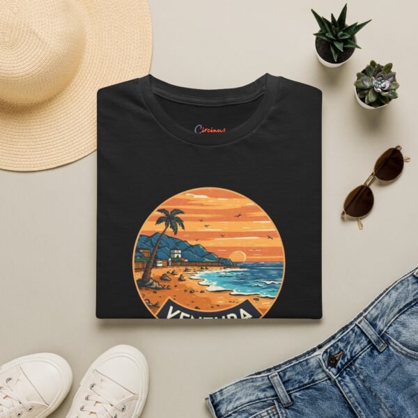 Ventura California Sunset Softstyle T-Shirt, Beach Lover Tee, Coastal Sunset Shirt, Ocean Vibes Top, Vacation Tshirt