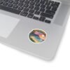 Kapaa Hawaii Pixel Art Sticker - Retro 8-Bit Beach Sunset with Nounou Mountain & Palm Trees - Vintage Gamer Travel Souvenir