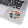 Zuma Beach California Sticker - Retro Sunset Coastal Decal, Surf Art Vinyl Sticker, Summer Vibes Gift