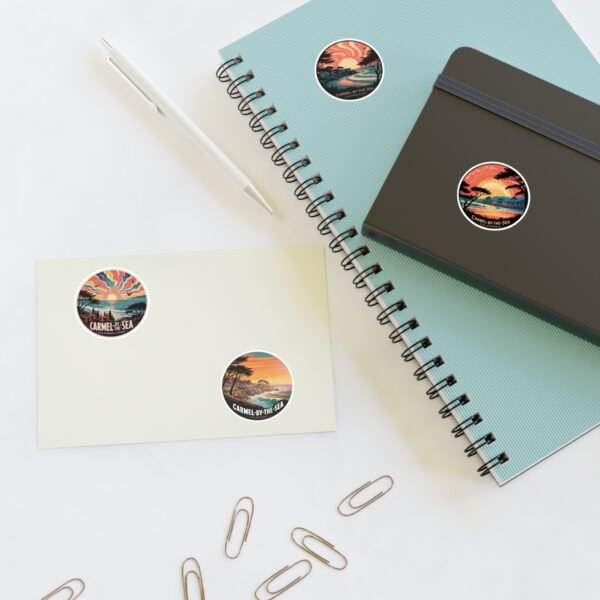 Carmel-by-the-Sea Sticker Sheets | Scenic Beach Decor, Travel Journal Accessories, Gift for Nature Lovers, Coastal Art, Souvenir Stickers