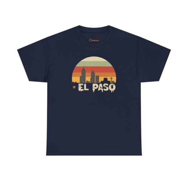 6729594986780607379_2048.jpeg El Paso, Texas | City center at sunset - Unisex Heavy Cotton Tee