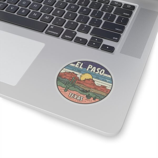 Desert Landscape Stickers, Southwest Cactus Decals, El Paso Texas Vinyl Stickers, Travel Adventure Souvenirs, USA State City Kiss-Cut Decor
