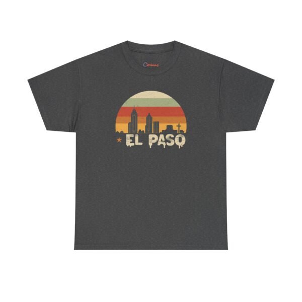 6763218742519963419_2048.jpeg El Paso, Texas | City center at sunset - Unisex Heavy Cotton Tee