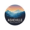 Asheville North Carolina: Blue Ridge Mountains Sticker