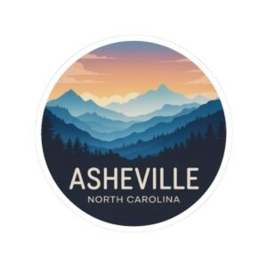 Asheville North Carolina: Blue Ridge Mountains Sticker