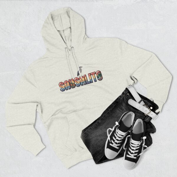 Sausalito Pixel Art Hoodie - Coastal California Vibes, Golden Gate Sunset, Sailboats & Nature - City Vibes Collection, Cozy Unisex