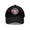 Sitges Spain Hat - Pixel Art Coastal Dad Cap with Leather Patch, Summer Beach Travel Souvenir