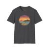 Embrace the Horizon: Pixel Art Ventura Pier Sunset - Unisex Softstyle T-Shirt