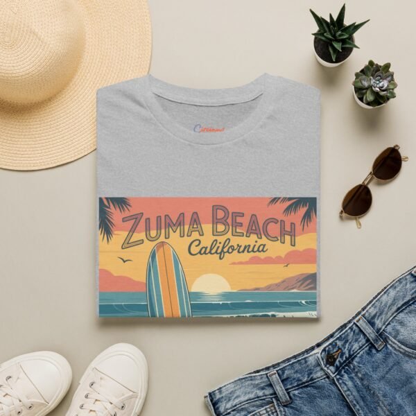 Zuma Beach California Retro Surf T-Shirt | Vintage Coastal Vibes | Unisex Softstyle Tee | Summer Gift for Dreamers & Travelers