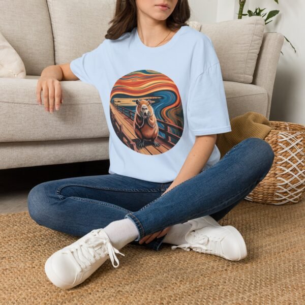 The Capy Scream T-Shirt - Funny Capybara Art Tee Inspired by The Scream | Unisex Softstyle Shirt for Animal & Meme Lovers