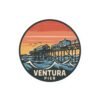 Ventura, California Kiss-Cut Stickers, Ventura Pier Design | Travel Souvenir, Scrapbook Stickers, Laptop Decals, Coastal Home Decor,