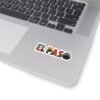 Texas Landscape Kiss-Cut Stickers | El Paso Artistic Letters, Southwest Symbols, Travel Accessories, Unique Decals for Water Bottles and