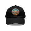 Alamosa Colorado Hat - Retro Sunset Leather Patch Cap, Great Sand Dunes Mountains Travel Souvenir Dad Hat, Outdoor Adventure