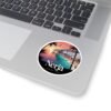 Nerja Spain Sticker - Retro Coastal Sunset Art | Andalucía Beach Town Vinyl Decal for Laptop, Journal & Water Bottle