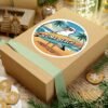Zuma Beach Seagull Sticker - Fun Summer Sticker, Surf Vibes, California Coastal Decor, Cool Cartoon Sticker for Laptop, Water Bottle