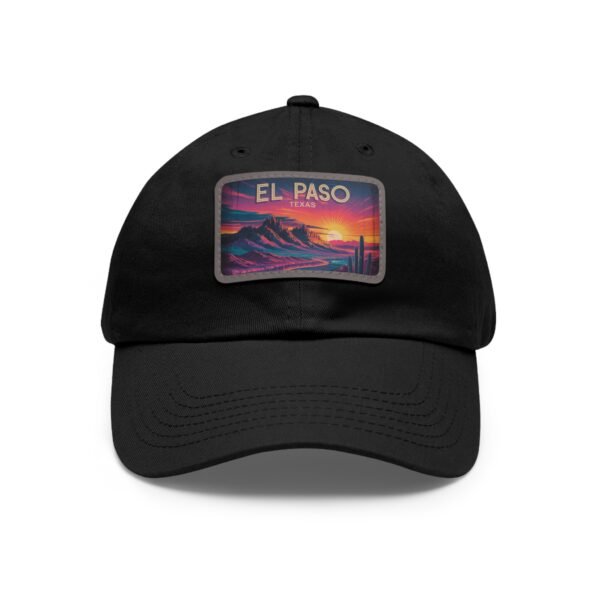El Paso Texas Hat - Retro Sunset Desert Baseball Cap, Texas Travel Gift, Vintage Style El Paso Souvenir, Unisex Adjustable White Cap