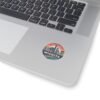 Wichita, Kansas Skyline Art - Kiss-Cut Stickers | Vibrant Cityscape Design