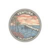 Stickers, Ventura California Waves Seagulls Peace, Laptop Decals, Water Bottle Stickers, Scrapbooking, Car Stickers, Vinyl Decals
