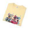 Funny Flamingo T-Shirt - Passport Problems Graphic Tee, Travel Humor Front & Back Print Shirt, Quirky Bird Streetwear Gift