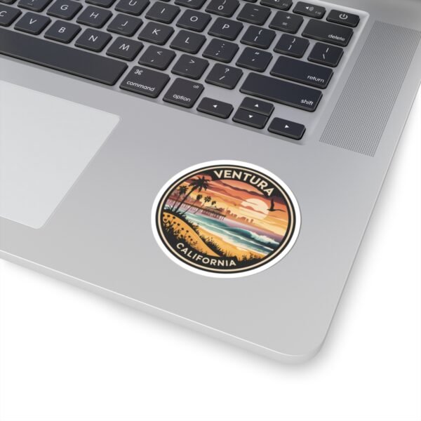 Sticker, Ventura California Sunset Paradise, Travel Stickers, Laptop Decal, Phone Sticker, Scrapbooking, Journaling Supplies