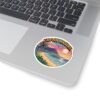 Kapaa Hawaii Pixel Art Sticker - Retro 8-Bit Beach Sunset with Nounou Mountain & Palm Trees - Vintage Gamer Travel Souvenir