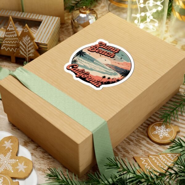 Zuma Beach California Sticker - Retro Coastal Cliffside Art for Travel Lovers & Vanlife | Pacific Vibes Series