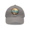 Cabo de Gata Hat - Spain Leather Patch Cap, Retro Coastal Sunset Design, Mediterranean Travel Souvenir, Unique Beach Town Gift