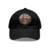 El Paso Texas Hat - Leather Patch Desert Sunset Cap with Cactus & River, Retro Travel Baseball Dad Hat, City Vibes Souvenir Apparel