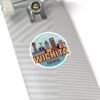 Wichita, KS City Drawing Stickers - Kiss-Cut Sticky Decals, Labels for Laptop, Water Bottle, Planner, Scrapbook, Travel Journal