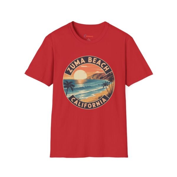 Zuma Beach California T-Shirt - Vintage Sunset Coastal Tee, Retro California Surf Shirt, Cool Ocean Waves Graphic Tee, Unisex Summer Shirt