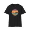 Embrace the Horizon: Pixel Art Ventura Pier Sunset - Unisex Softstyle T-Shirt
