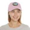 Sitges Spain Hat - Vintage Leather Patch Dad Cap with Coastal Beachfront Design, Adjustable Strapback, Travel Souvenir Gift