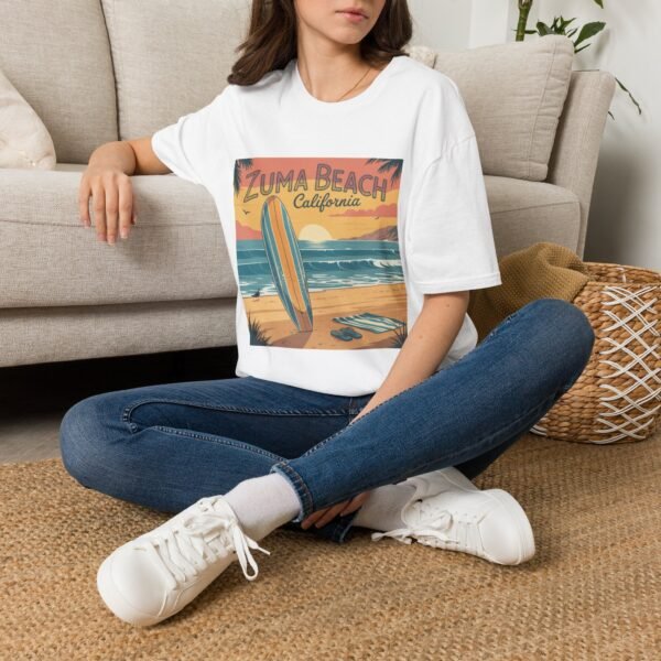 Zuma Beach California Retro Surf T-Shirt | Vintage Coastal Vibes | Unisex Softstyle Tee | Summer Gift for Dreamers & Travelers