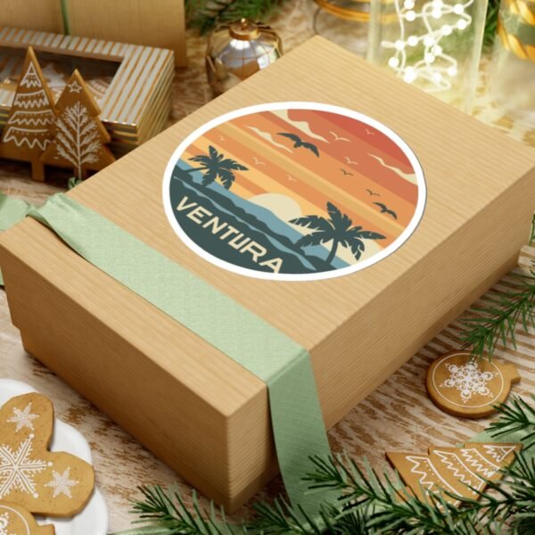 Sticker Sheet, Sunset Serenity in Ventura, Tranquil Ocean View Stickers, Beach Sunset Decor, Laptop Decals, Journal Accessories