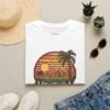 Ventura Sunset Pixel Art California Dream Unisex Softstyle T-Shirt, Graphic Tee, Vintage Style Shirt, Retro Tshirt, Beach Lover Gift