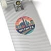 Wichita, Kansas Skyline Art - Kiss-Cut Stickers | Vibrant Cityscape Design