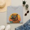 More Capy, Less Drama Funny Capybara T-Shirt, Retro Sunset Aesthetic Tee for Animal Lovers, Chill Vibes Shirt, Gift for Him or Herñ