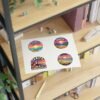 Tarifa España Sticker Pack - Retro & Pixel Art Travel Badge Set of 4, Sunset Beach Coastal Stickers, Andalusia Spain Souvenir