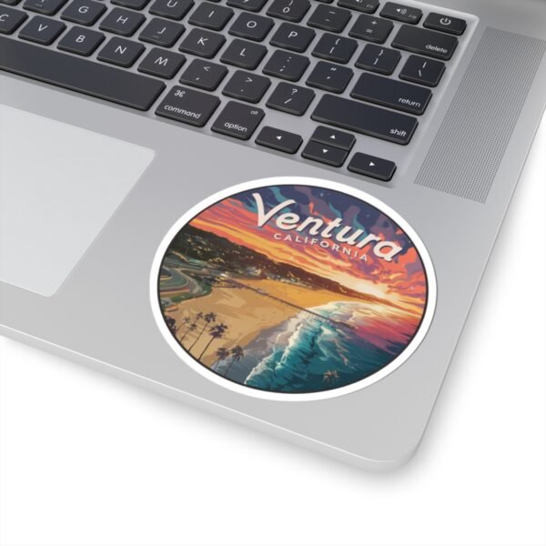 8013286717750151660_1200.jpeg Ventura California Pier Sunset Serenity Stickers, Coastal Vinyl Decals, Waterproof Sticker Pack, Laptop Accessories, Travelers Souvenirs,