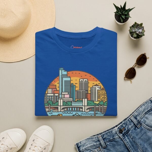 Tampa Florida T-Shirt - Cityscape Sunset Tee, Tampa Skyline Shirt, Unisex Softstyle Gift for Travelers