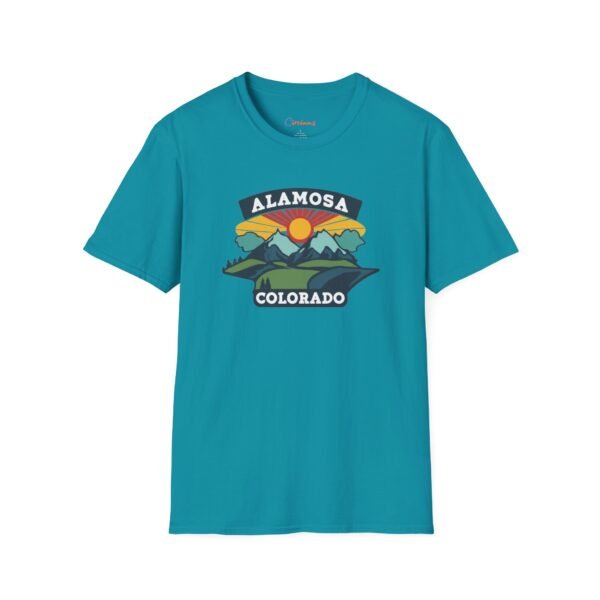 Alamosa, Colorado Unisex T-Shirt, Nature Lover Tee, Mountain Graphic Shirt, Outdoors Adventure Top, Wilderness Traveler Gift