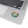 Nerja Spain Sticker - Retro Coastal Sunset Design | Andalucía Travel Vinyl Decal | Mediterranean Beach Art for Laptop & Bottle