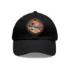 Sitges Spain Hat - Retro Sunset Leather Patch Cap, Coastal Beach Town Souvenir Dad Hat, Mediterranean Travel Gift
