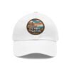Cabo de Gata Hat - PU Leather Patch Pixel Art Sunset Baseball Cap, Spain Coastal Souvenir