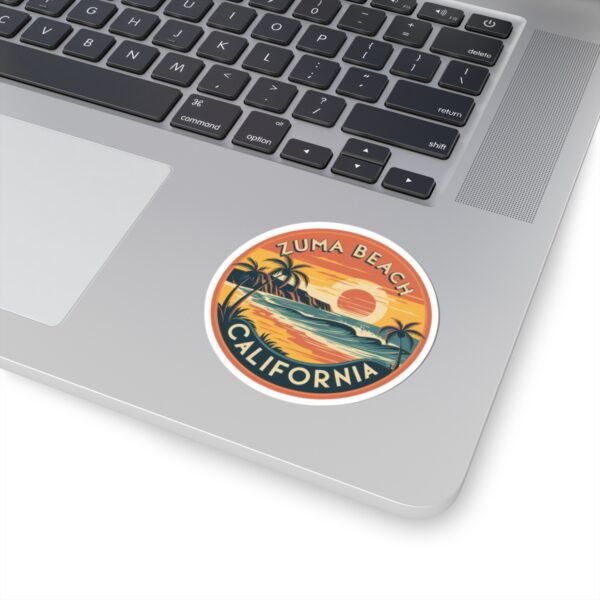 Zuma Beach California Sunset Serenity, Kiss-Cut Decals, Laptop Sticker, Scrapbooking, Water Bottle, Planner Stickers