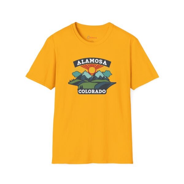 Alamosa, Colorado Unisex T-Shirt, Nature Lover Tee, Mountain Graphic Shirt, Outdoors Adventure Top, Wilderness Traveler Gift