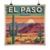 8244262504381276365_2048.jpeg El Paso Texas Poster - Retro Desert Wall Art | Vintage Southwestern Sunset Print | Cactus Landscape Travel Decor | Mid-Century Style