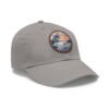 Sausalito California Hat - Leather Patch Cap with Heron & Coastal Sunset, Retro Bay Area Souvenir, Unique Travel Gift Dad Hat