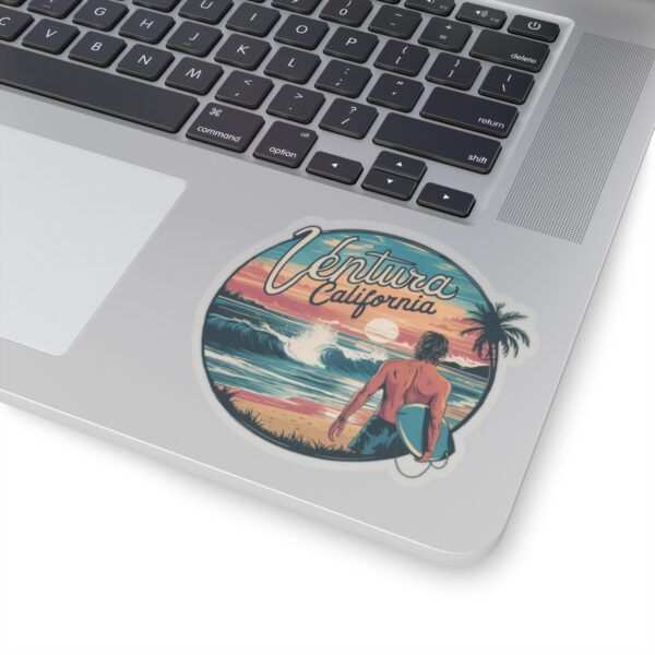 8324054407140143360_1200.jpeg Sticker, Ventura California Coastal Sunset Vibes, Beach Lover Gift, Travel Laptop Decal, Ocean Sea Theme Stationery, Planner Scrapbook